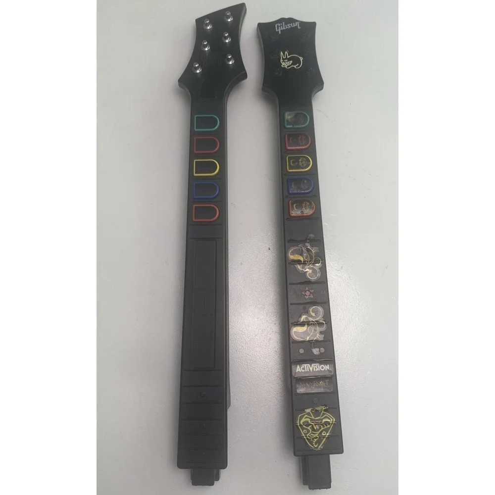 Guitar Hero Controller Lot Of 2 Neck Replacement Parts UNTESTED